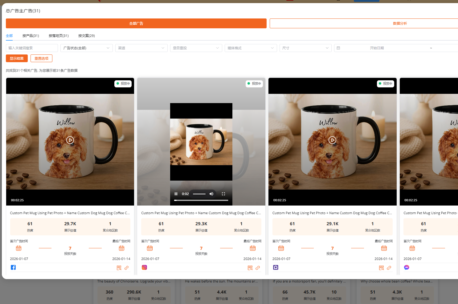 Ad Library for Analyzing Real Etsy Offsite Ads
