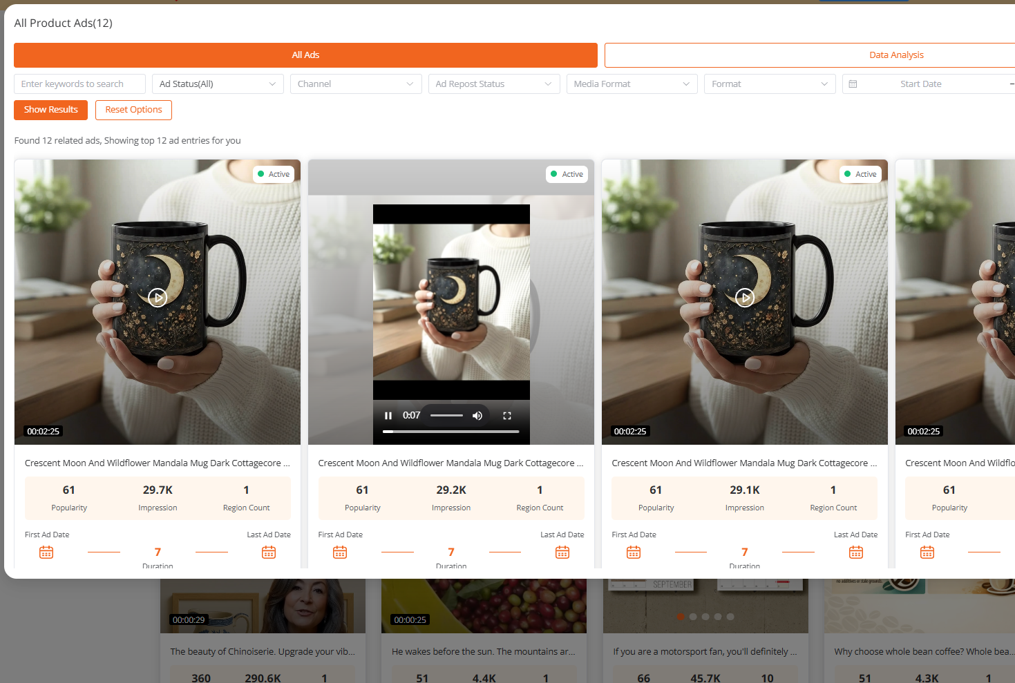 Ad Library for Analyzing Real Etsy Offsite Ads