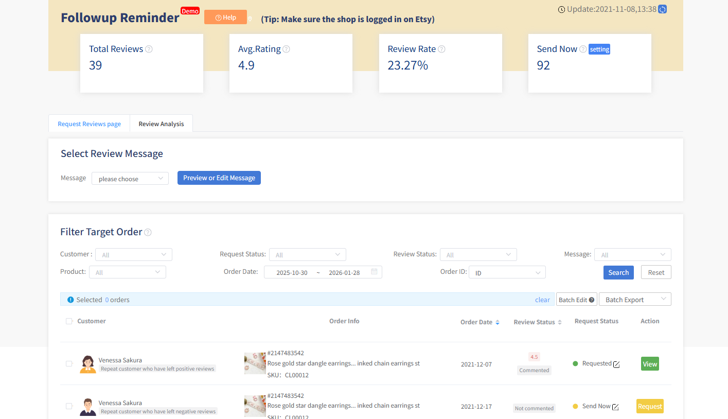 etsy reviews management – Increase conversion rates by improving review quantity and quality