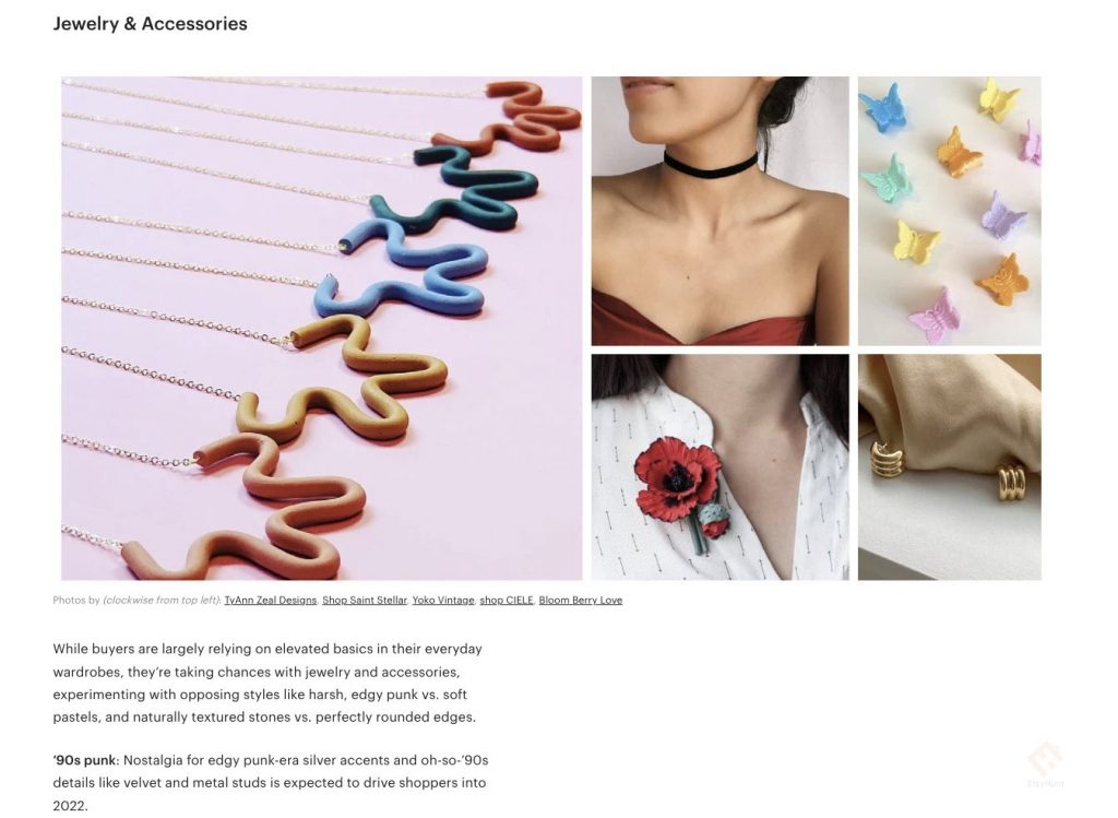 Etsy marketplace insight report is a goos source to know what is trending on Etsy