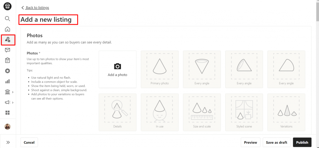 Create Your First Etsy Listing