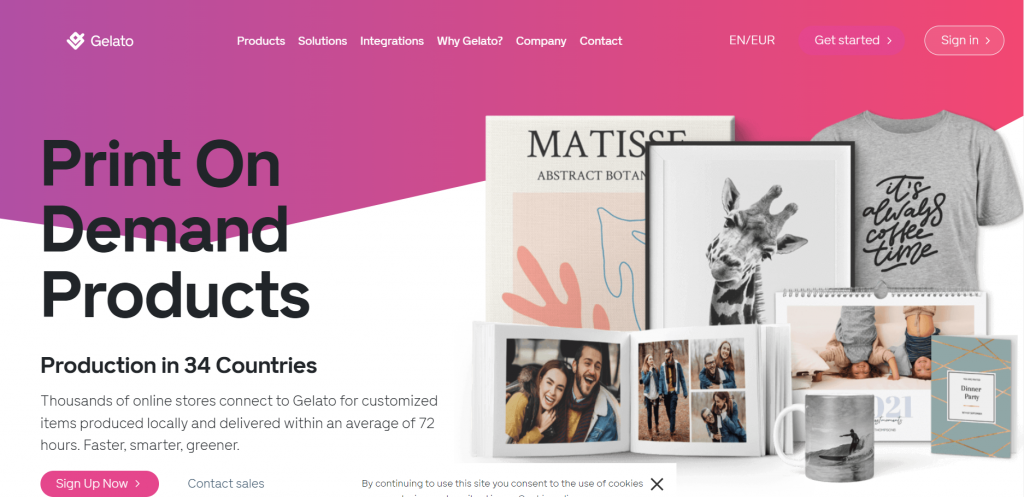 Etsy print on demand partners - Gelato