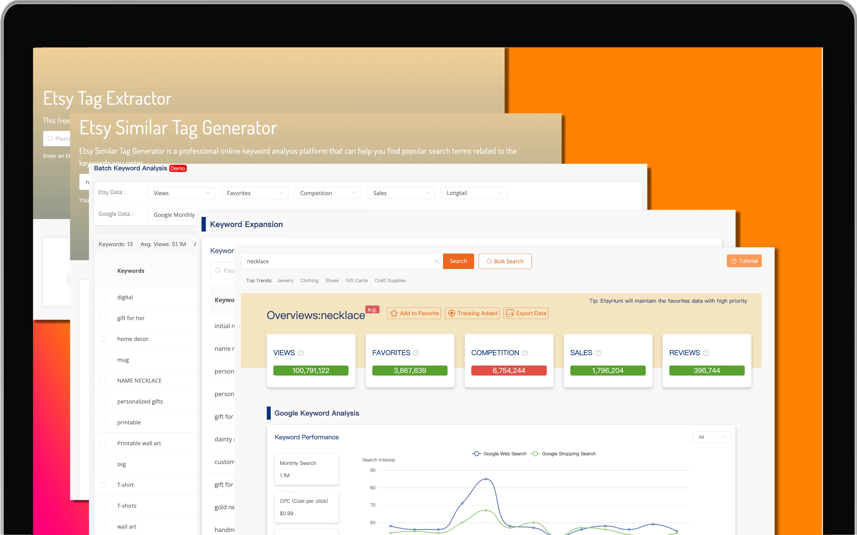 Etsy Keywords Research Tools